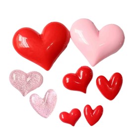 Valentines Day Gifts for Kids. 8Pcs Heart-Shaped Cute Fridge Magnets .Magnets for School Lockers.Classroom Whiteboards. (8)