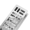Stainless Steel Toothpick Holder Hollowed Out Rust Prevention Rectangle Toothpick