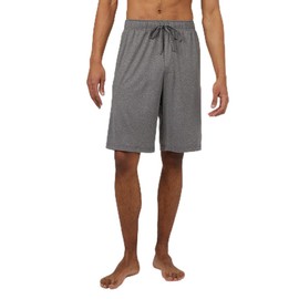 32 Degrees Cool Mens Knit Wicking Lounge Sleep Short, Heather Grey, Medium