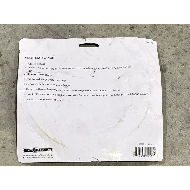 Jones Stephens Moss Bay Flange Kit C85500 New