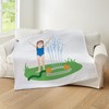 CafePress Sprinkler Play Throw Blanket Super Soft Fleece Plush Throw