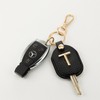 XGALBLA Leather Initial Letter Keychain, Keys Sleeve for Broken, Car