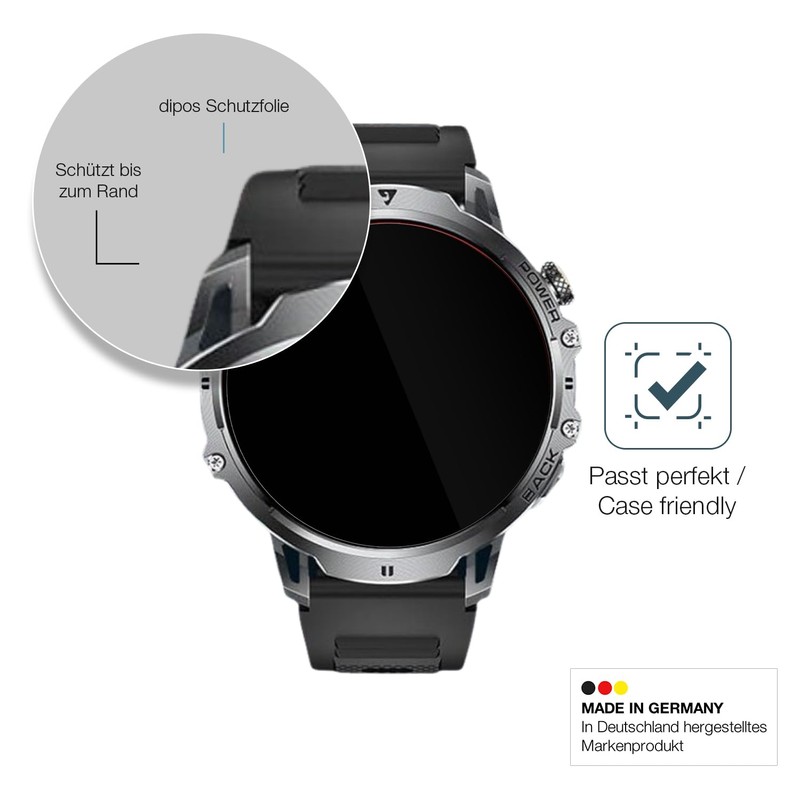 dipos I 2x Screen Protector 9H Clear Compatible with LIGE