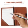 Gatuida Golf Score Book Durable PU Scorecard Holder for Tournaments