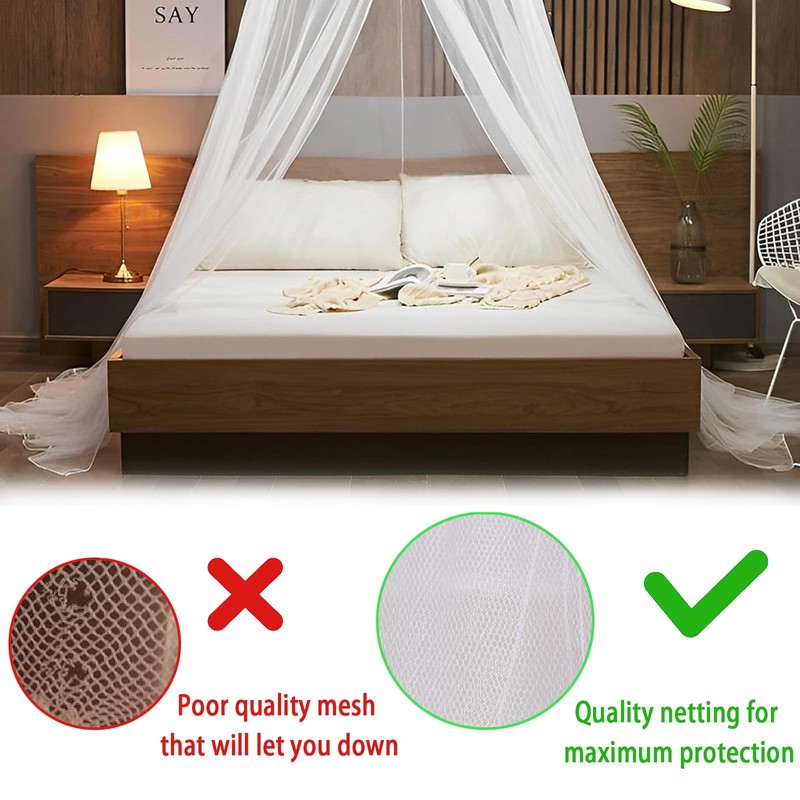 2 Pcs Mosquito Net for Bed,Bed Canopy for Double Bed