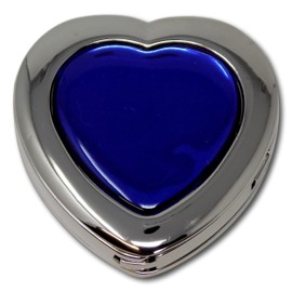 Minder Table Edge Bag Hanger Foldable Heart Shaped Safety Security Hook Holder Accessory (Blue)