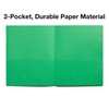 Staples 10% Recycled Smooth 2-Pocket Paper Presentation Folder, Green, 10/Pack