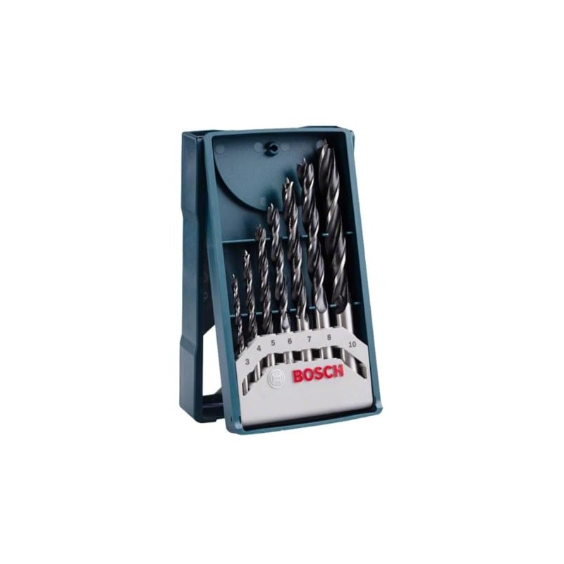 Bosch Juego de Brocas Madera Bosch Mini X-Line 3-10mm 7