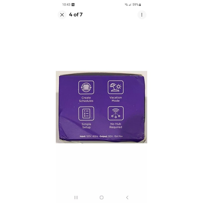 ROKU Model PS1000X Indoor Smart Plug SE 2 Pack