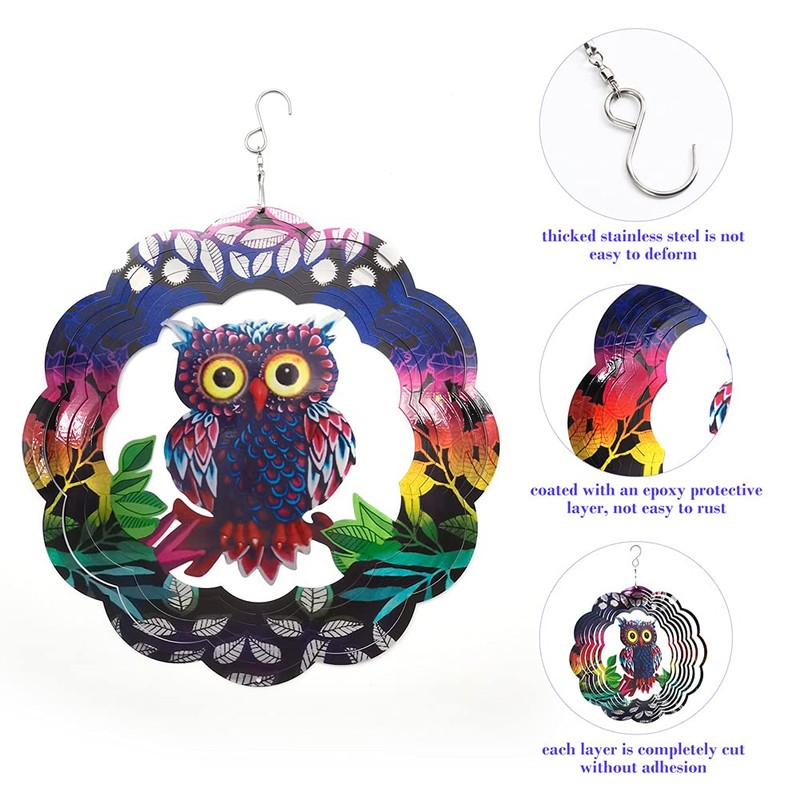 Wind Spinners for Garden Hanging Large Metal Wind Chimes Outdoor