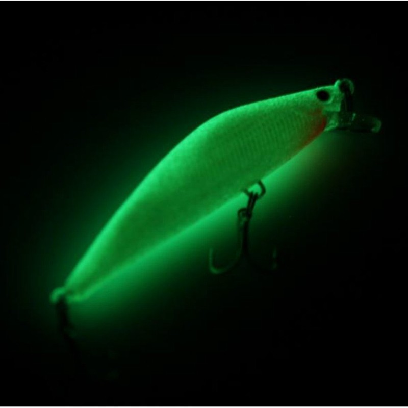3D Minnow Luminous Fishing Lure Bass Crankbait Hooks 8.2cm 8g