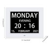 8 Inch Digital Calendar Day Clock Auto Dimmable Electronic Digital