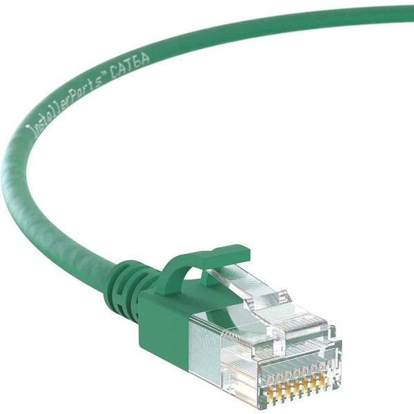 InstallerParts Ethernet Cable CAT6A Slim Cable UTP Booted 30 FT