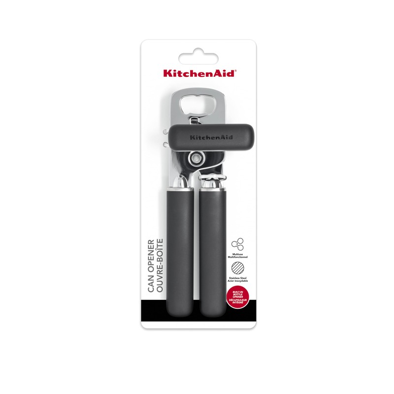 KitchenAid - Classic Can Opener, High-Carbon Blade, Built-in Bottle Opener