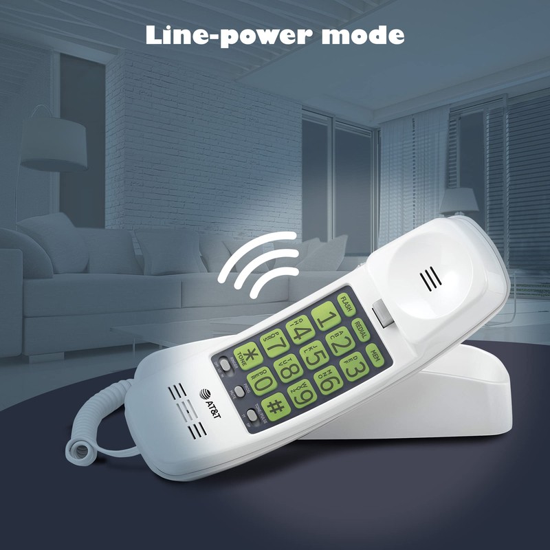AT&T TRIMLINE 213 Corded Home Phone with Extra Big Buttons