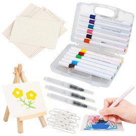 Magic Puffy Paint, Foam Texture Painting Paper, 3D Pens with 12 Colours, Drawing Drawing, Magics Canvas, Creative Drawing Paper for Acrylic Painting, Foam Texture Painting Paper for Children, DIY