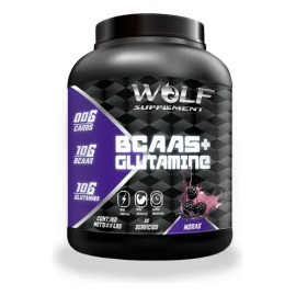 Aminoácidos Bcaas + Glutamina Wolf 1kg Sabores Pre Moras