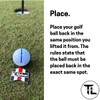Kaluza TrueLine® Golf Alignment Ball Marker – Putting Aid –