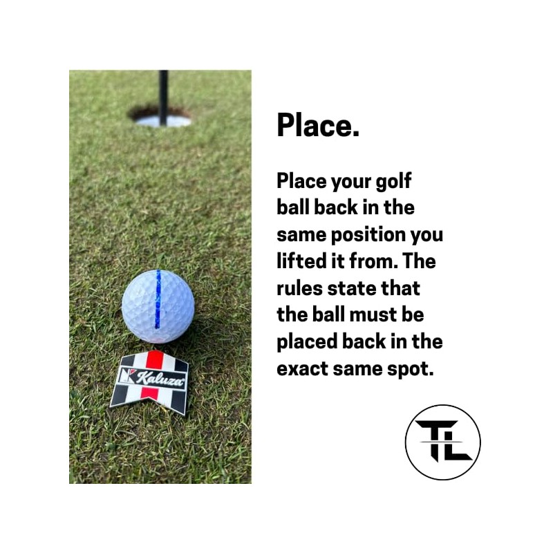 Kaluza TrueLine® Golf Alignment Ball Marker – Putting Aid –