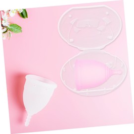 Minkissy Sets Period Cup Box Pacifier Container Lightweight Pp Material for Daily Use Pcs