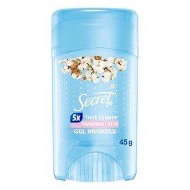 SECRET, Desodorante Mujer, Gel Invisible, Antitranspirante Mujer, Aplicacin Transparente, Powder Protect Cotton, 45 GR, 45 gramo, 1                   