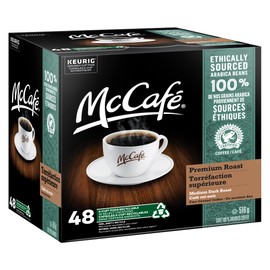 McCafé Premium Medium Dark Roast K-Cup Coffee Pods, 48 Count, Ethically Sourced, For Keurig Coffee Makers
