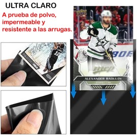 Funda Protectora De Cartas Tarjetas 200pcs, Card Sleeves Mica 66cm x 91cm, para Cartas de Juego Coleccionables, Fundas Protectoras Mate