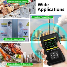 Sooguard Geiger Counter Nuclear Radiation Detector - Portable Handheld Beta Gamma X-ray Radiation Monitor Meter, Nuclear Wastewater, Seafood Detection Radiation Dosimeter with LCD Display,Rechargeable