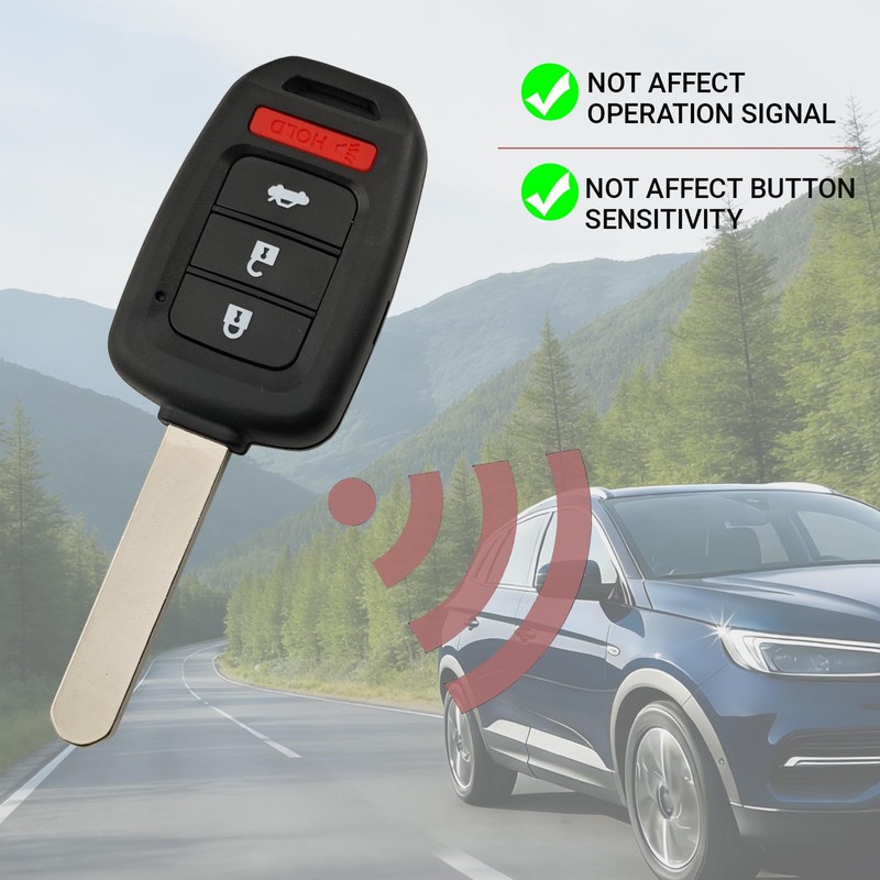 No Cutting Required Key Fob Case Shell fit for Honda