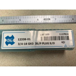 OSG 3/4-16 UNF GH3 3 Flute Spiral Point Plug Tap - OSG #1233801 - Steam Oxide - EACH