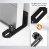 Kinmade Barn Door Bottom Floor Guide Matte Black,Adjustable Roller Wall
