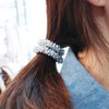 Crystal Cluster Bracelet and Ponytail Holder / Hair Tie /