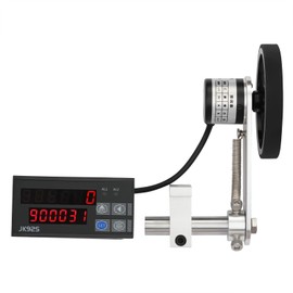 Electronic Digital Length Meter Counter, Length Counter Single Measure with 3 Counting Modes & Accurate Counting, 4 Measurement Unit Feet,Inches, Meters, Yards, Measuring Range 0-999999m
