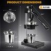 Shcazhcx Cast Iron Juicer, Fruit Squeezer with Stainless Steel Parts