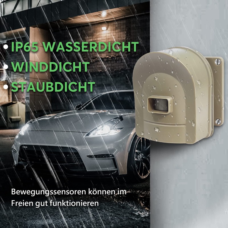 HOSMART 1/2 Mile Wireless Motion Sensor Driveway Alarm Wireless Alarm