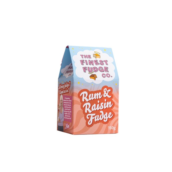 Rum And Raisin Crumbly Fudge Gift Box By The Finest