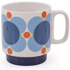 Orla Kiely Set of 2 Stacking Mugs Atomic Flower Sky