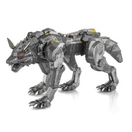 Fascinations PS2020 Metal Earth Metal Construction Kits - Futuristic Wolf Robot Cyber Wolf, Laser Cut 3D Construction Kit, 3D Metal Puzzle, DIY Model Kit 2.5 Metal Boards, from 14 Years