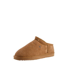 Warmbat Conner Men's Suede Pepple Slippers, Cognac