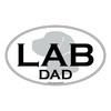 CafePress LAB DAD Oval Sticker Oval Car Bumper Sticker
