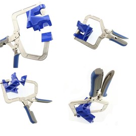 90 Degree Corner Clamp for Woodworking, Welding, Carpenter Photo Frame, Holding Assemblies Like Cabinets and Drawers Right Angle Clamp - Corner Clamp & T-Joint Clamp - Corner Clamps for Woodworking