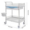 MhdunueSK Rolling Utility Cart, Medical Utility Cart with Drawers, 2-Tier
