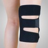 Breathable Knee Brace with Gel Cushion and Side Splints for
