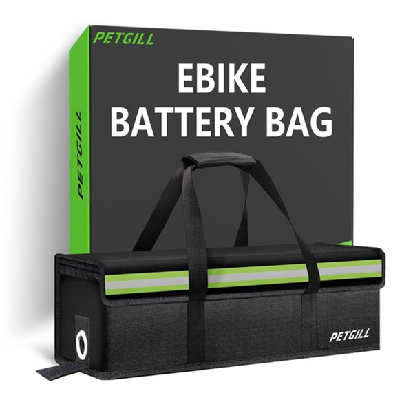 PETGILL E-Bike Battery Safe Bag Explosionproof - Large Capacity Fireproof