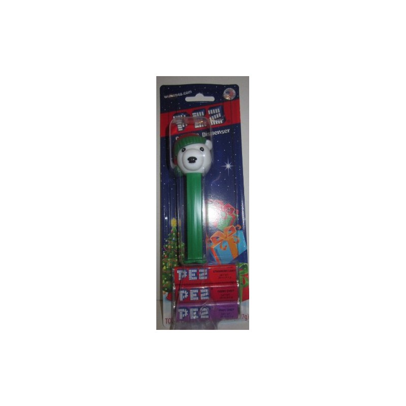 Polar Bear PEZ Dispenser with 3 Candy Refills