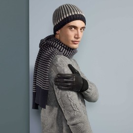 Smartphone Sheepskin Gloves Roeckl full-fingered glove winter glove (9 HS - dark brown)