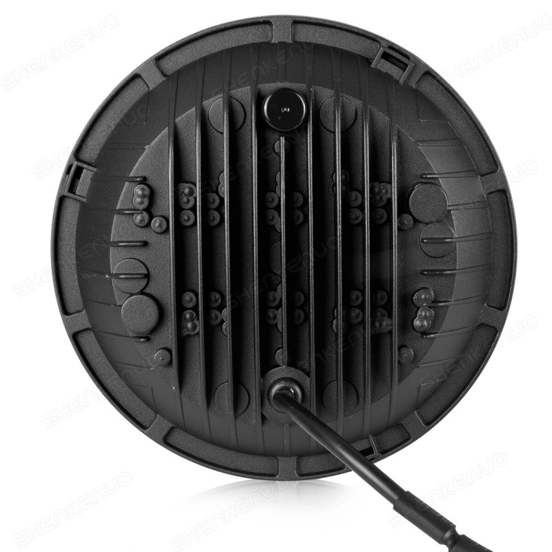 SHENKENUO For Hummer H2 2003-2009 Pair 7" inch Round LED