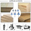 Akylin 6Pcs Round Over Router Bits 1/4 Inch Shank, Roundover