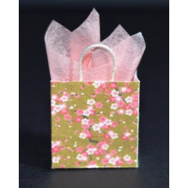 Unbranded Miniature Gift Bag with Cherry Blossoms