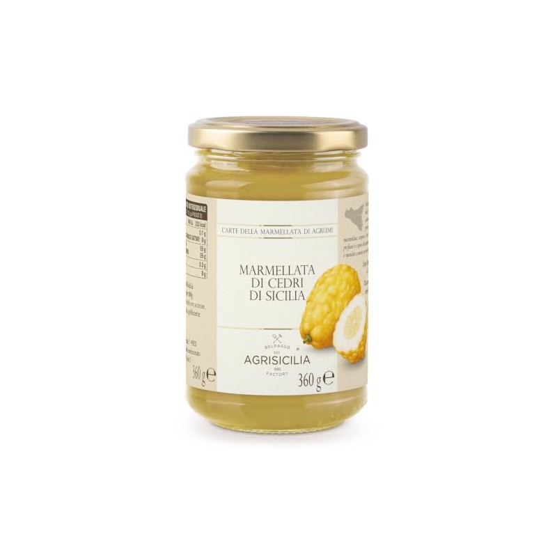 Agrisicilia Marmellata Artigianale di Cedri di Sicilia 360g